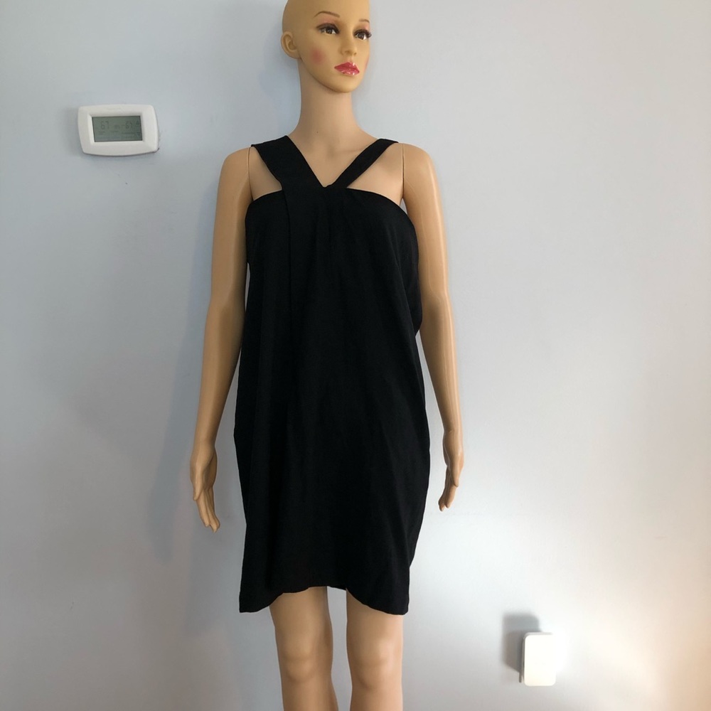 Yohji Yamamoto Black Wool Dress Size 2